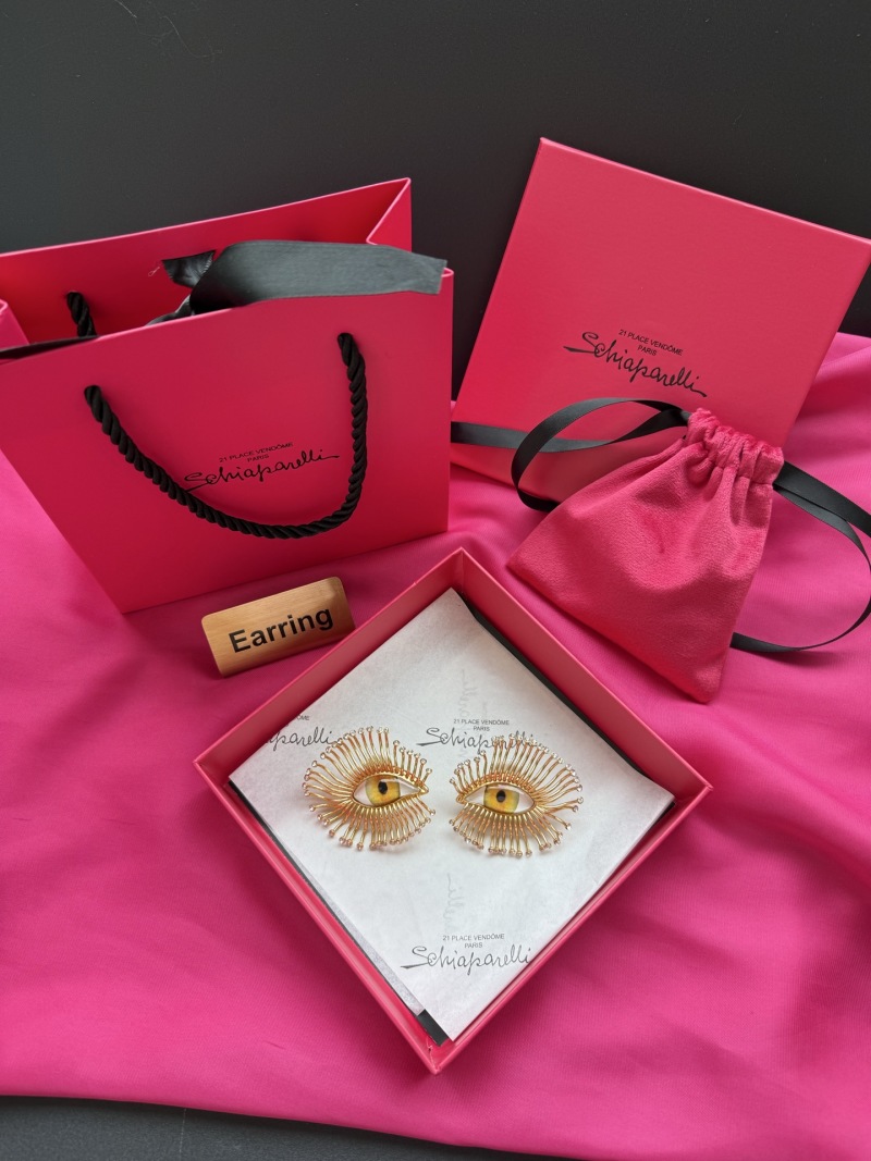 Серьги в форме глаз Schiaparelli