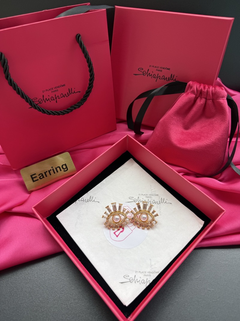 Серьги в виде глаз с жемчугом Schiaparelli