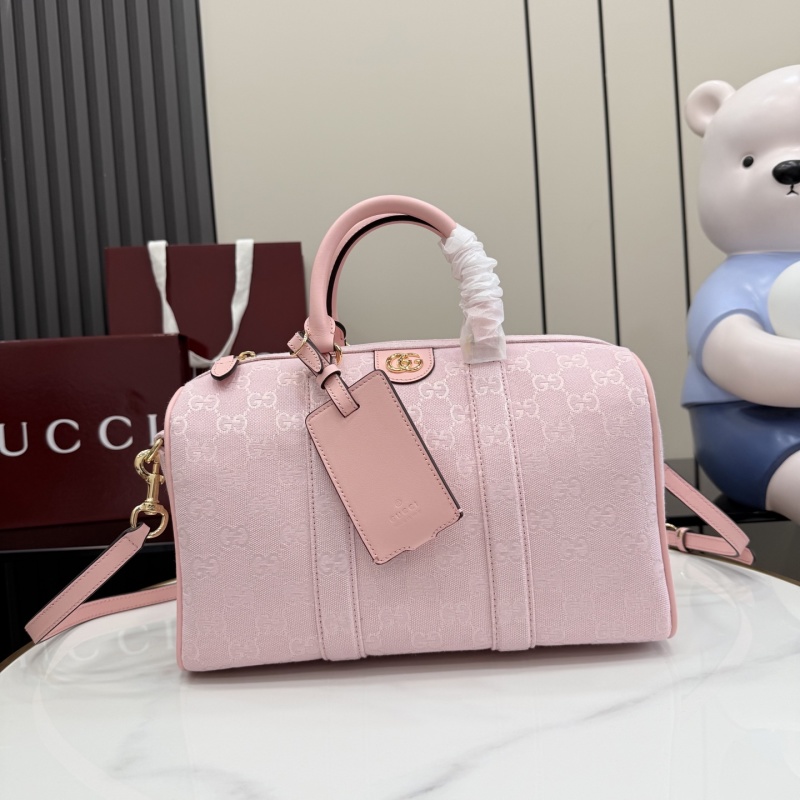 Сумка Gucci розовая с монограммой