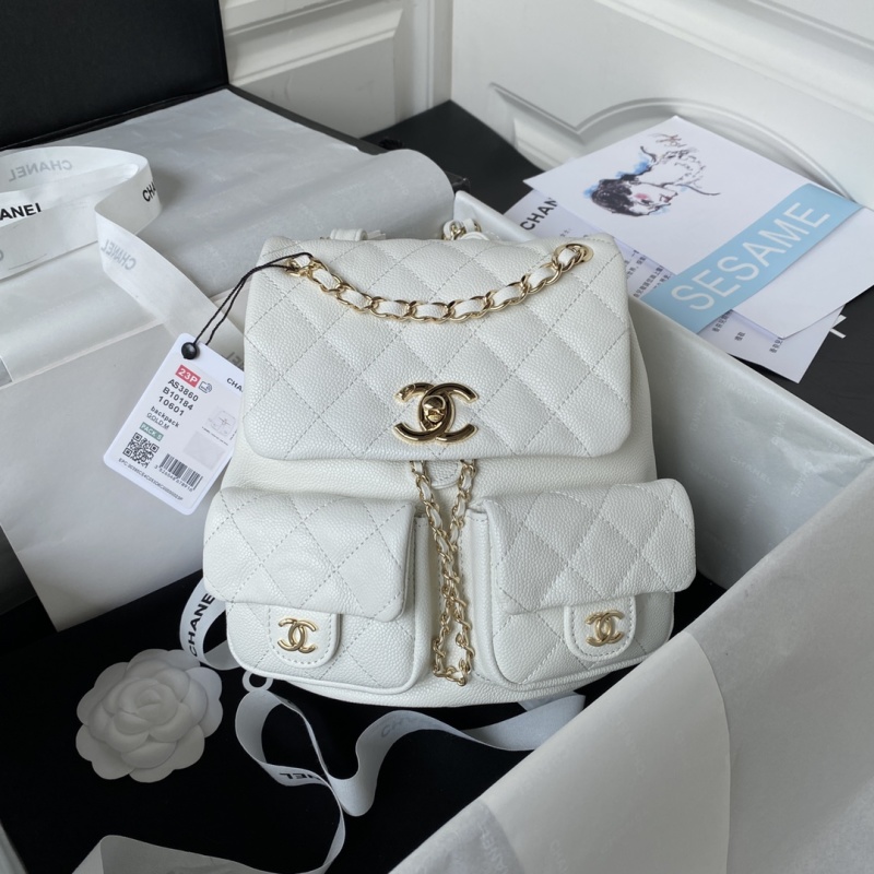 Рюкзак белый Chanel