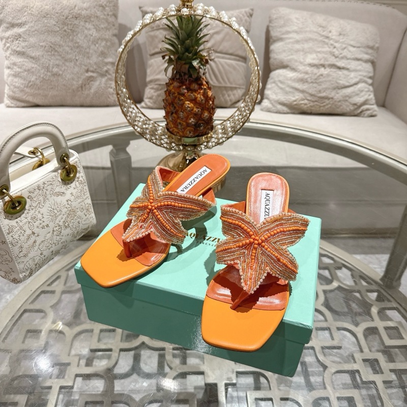 Женские сандалии AQUAZZURA с декором в виде морских звезд