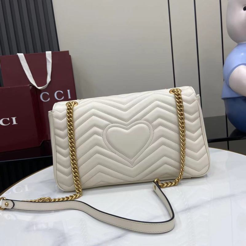 Женская сумка Gucci GG Marmont белый