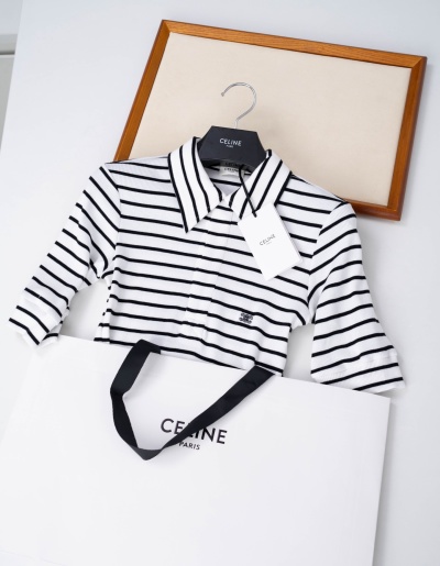 Женская рубашка Celine в полоску, 2026