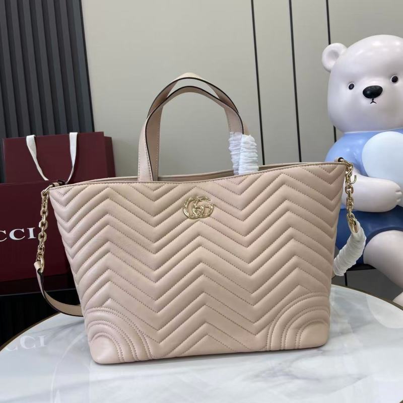 Сумка-тоут Gucci Marmont бежевая