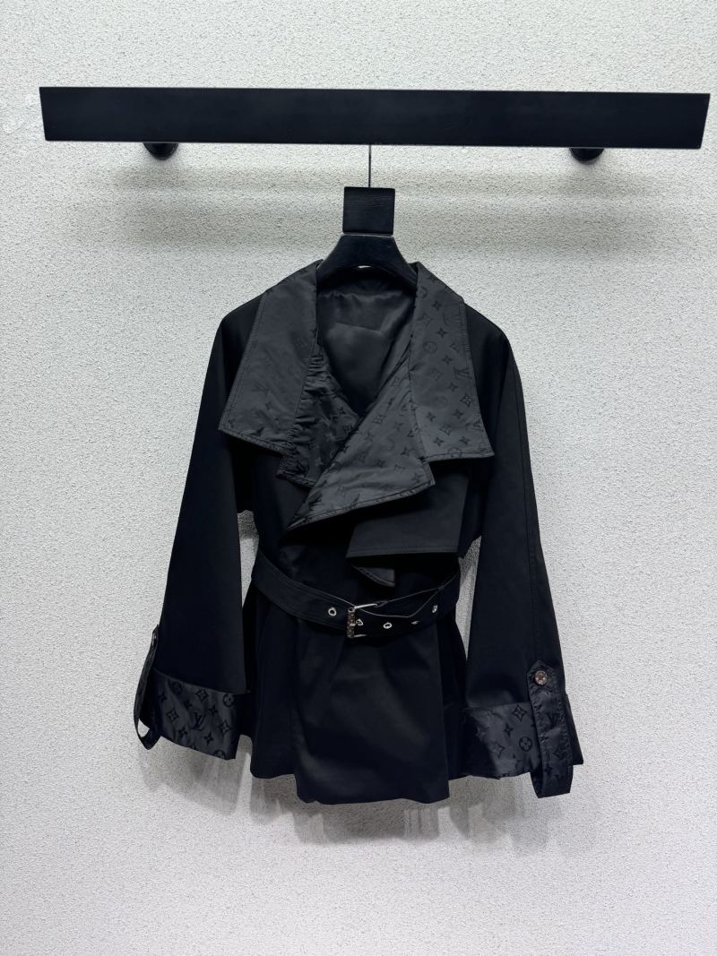 Черный плащ-тренч с поясом Loro Piana