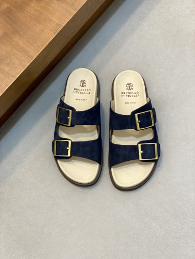 Мужские сандалии Brunello Cucinelli из замши
