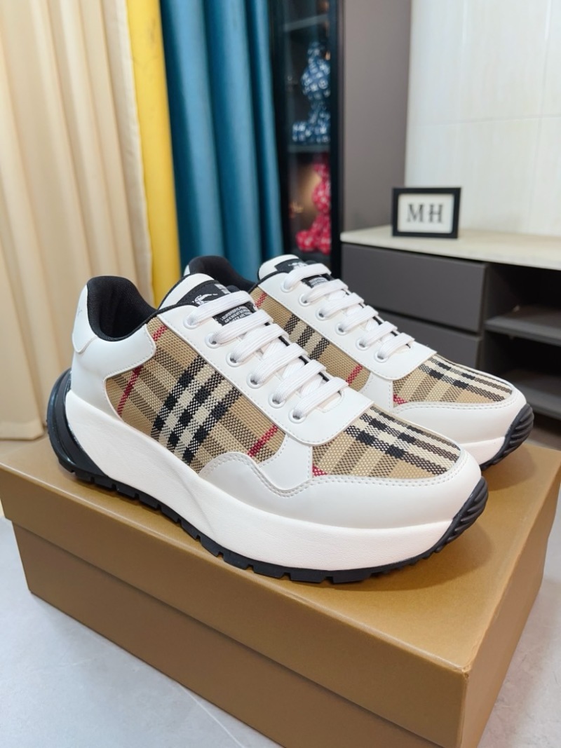 Мужские кроссовки со шнуровкой, белый цвет Burberry