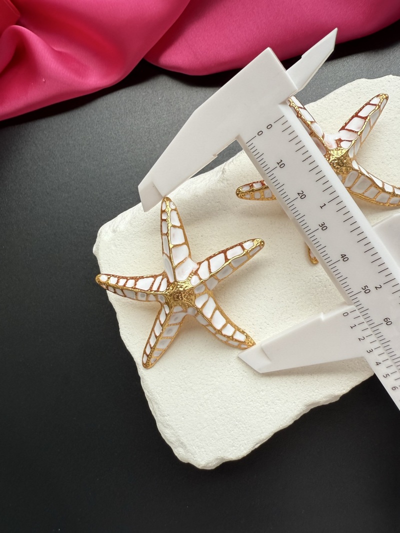 Серьги в виде морских звёзд Schiaparelli