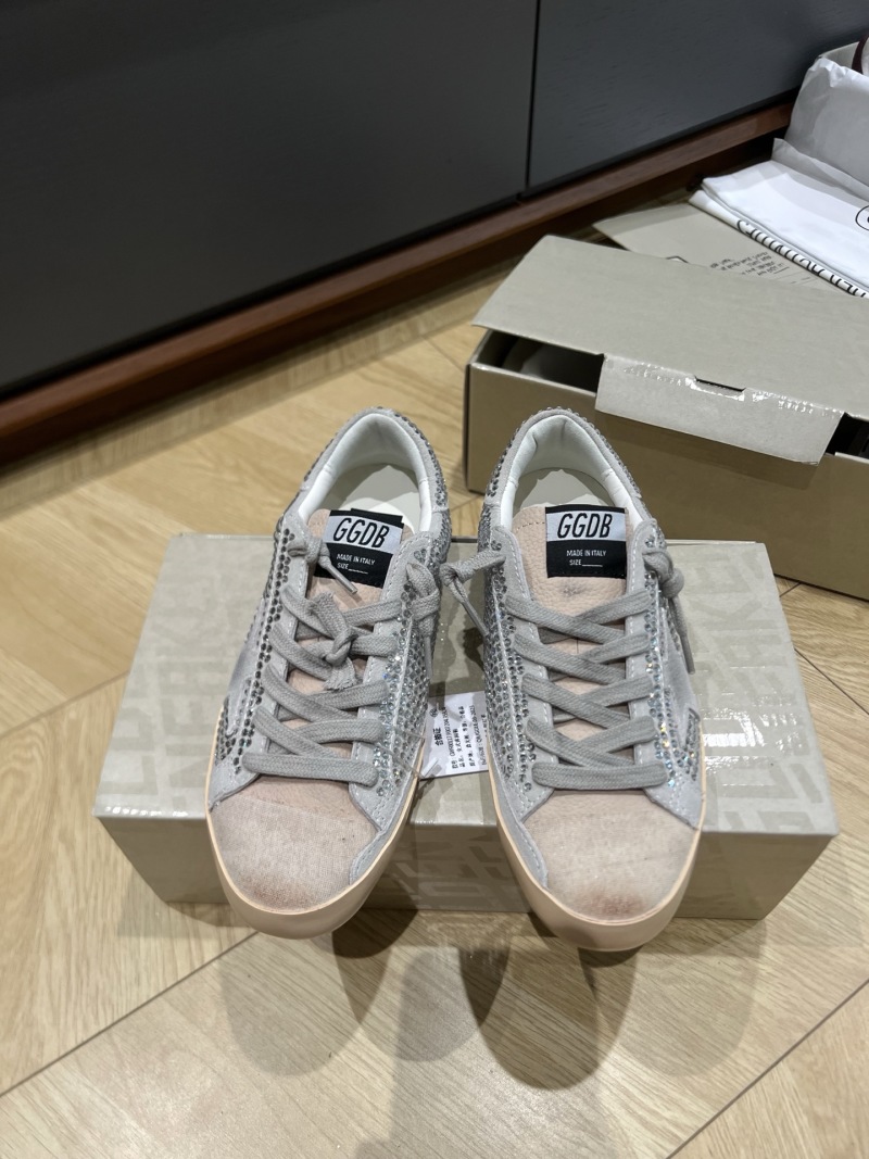 Кеды Golden Goose Super-Star с кристаллами