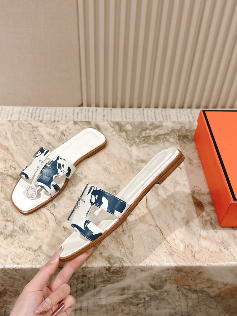 Сандалии женские с принтом Hermès