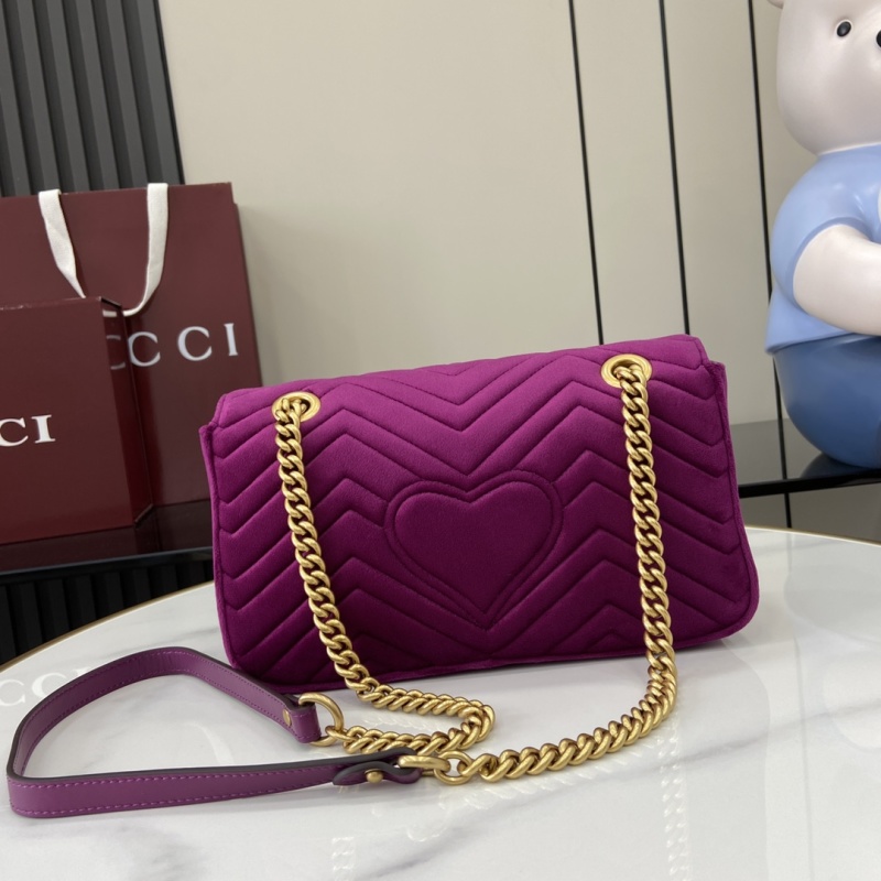 Сумка Gucci фиолетовая с цепью