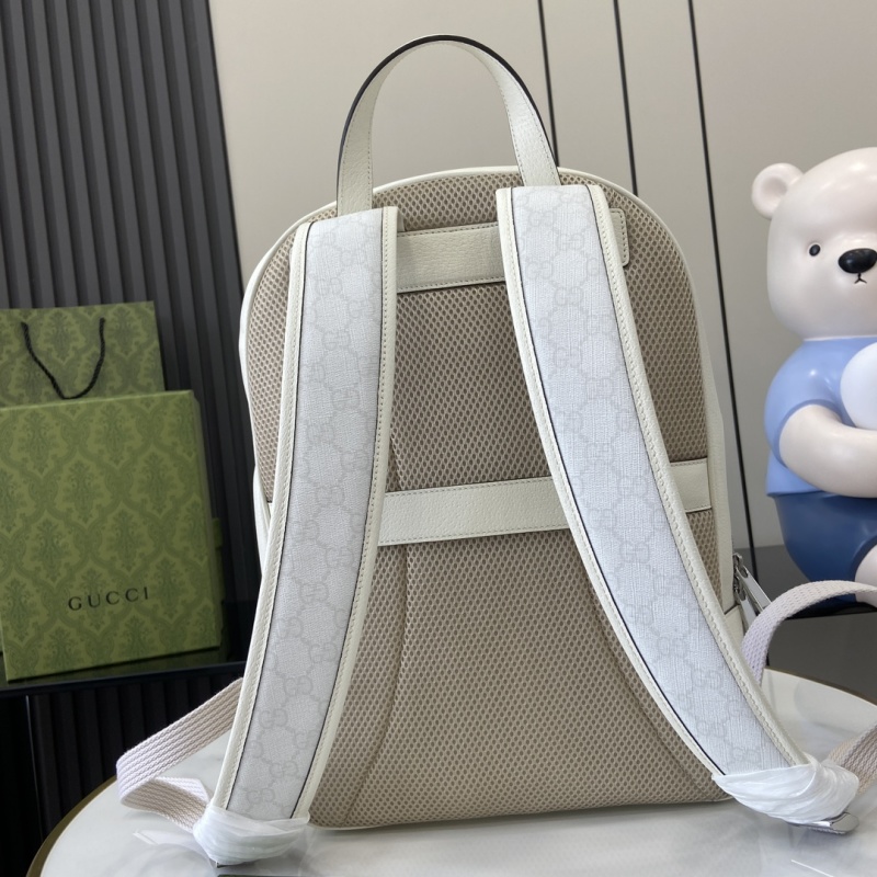 Рюкзак Gucci белый с монограммой