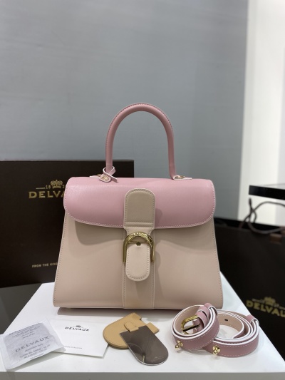 Delvaux сумка Brillant пудрового и бежевого цвета