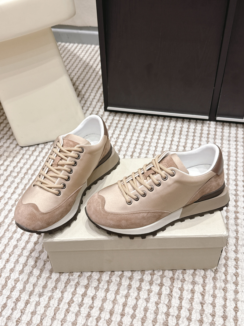 Кроссовки Brunello Cucinelli женские из кожи и замши