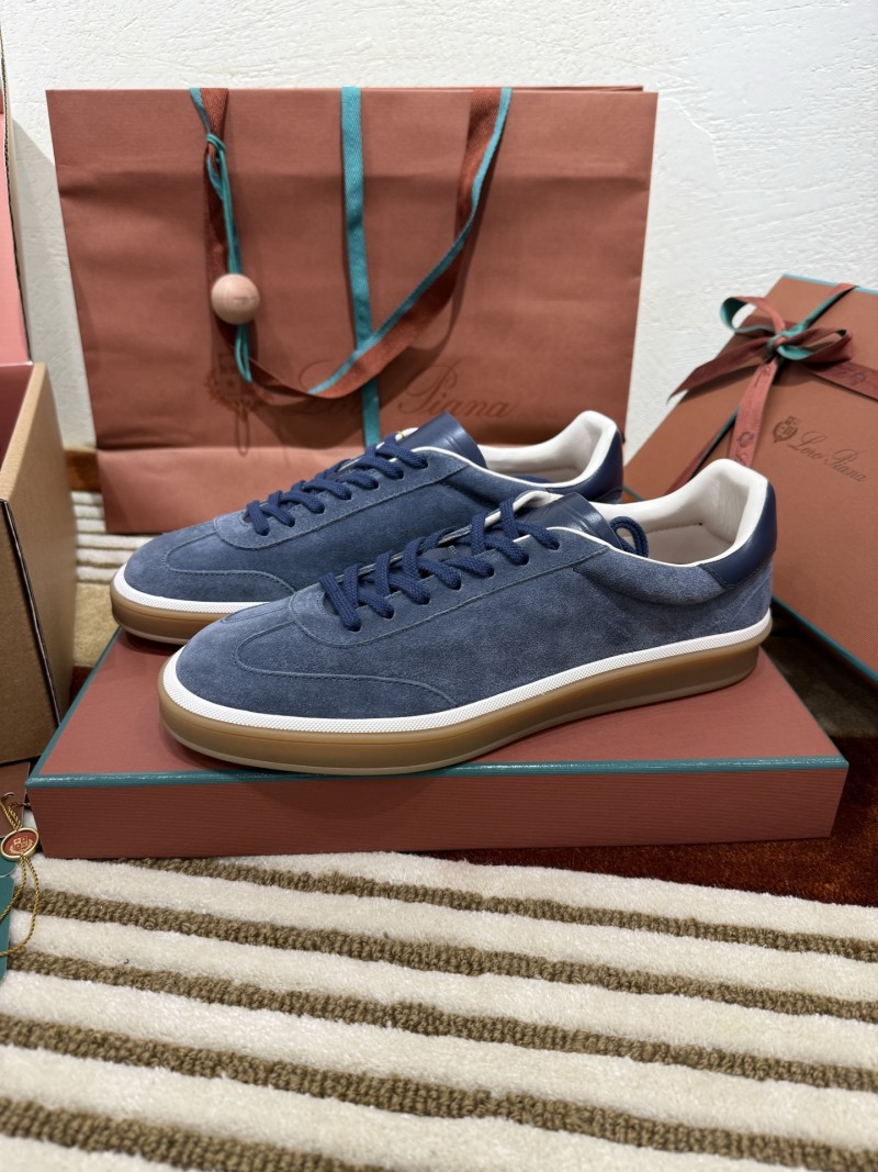 Кроссовки Loro Piana Tennis Walk замшевые