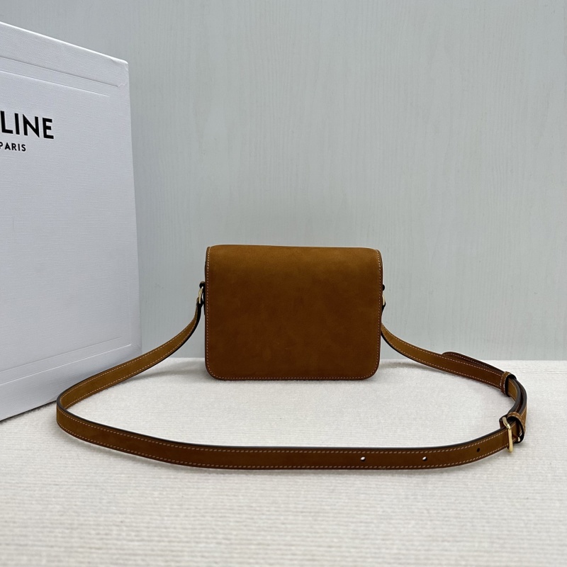 Celine Мини сумка Triomphe Коричневая