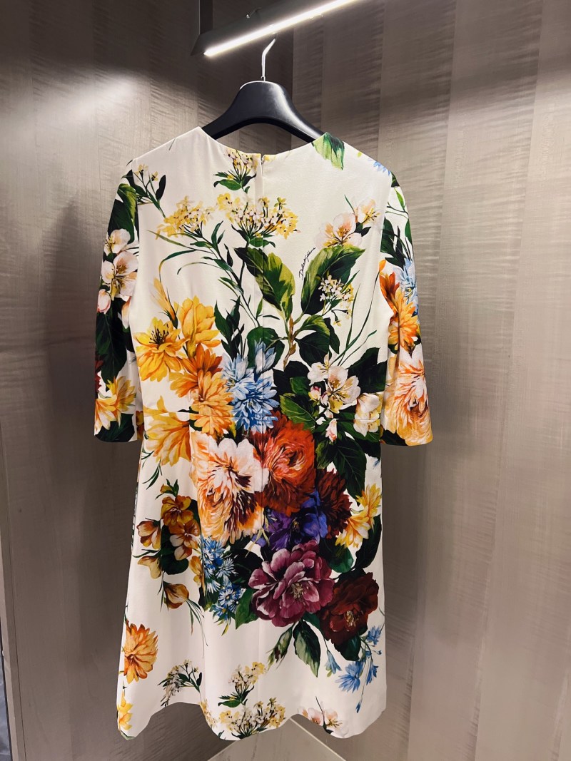 Повседневное платье с цветочным принтом Dolce & Gabbana