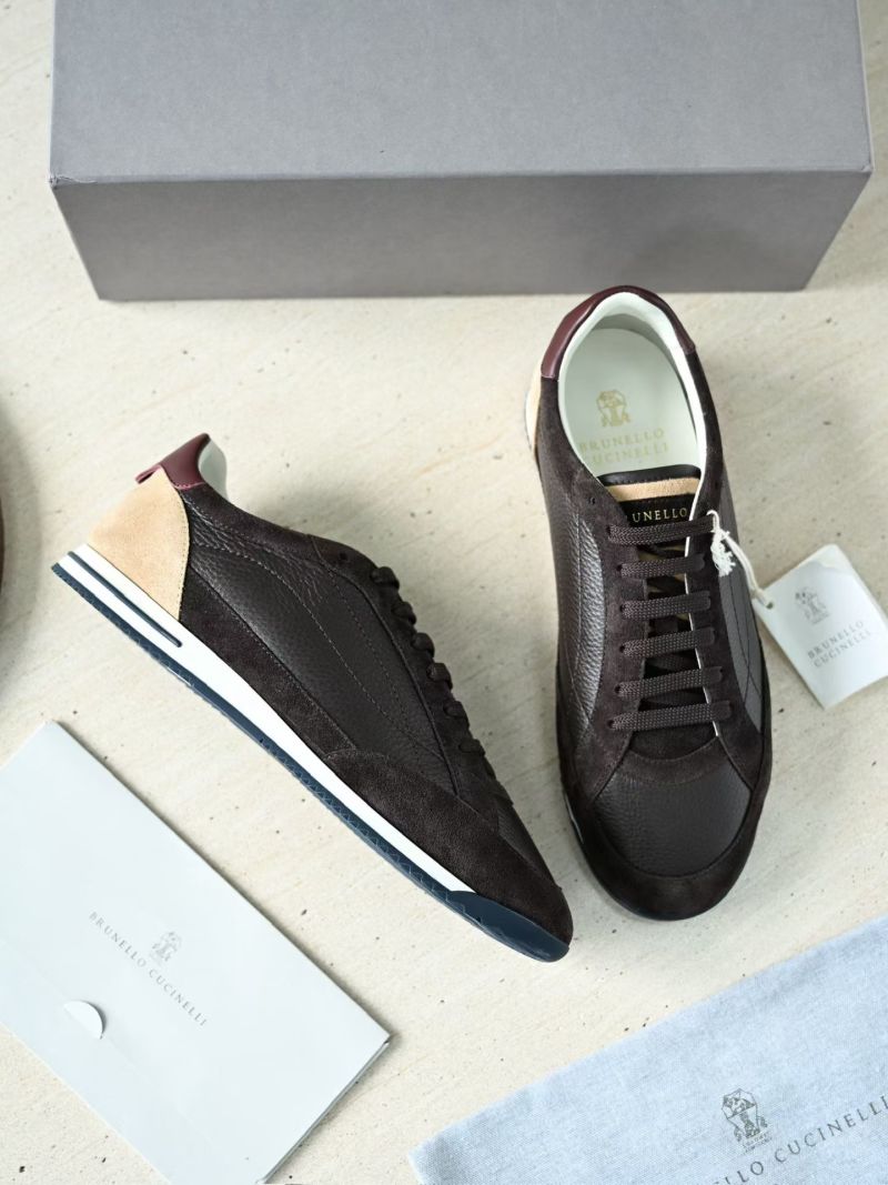 Мужские кожаные кроссовки Brunello Cucinelli BC2603