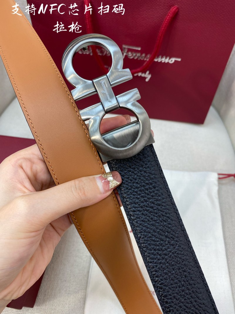 Ремень двойной стороны из натуральной кожи Ferragamo