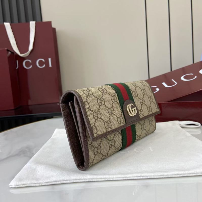 Портмоне Gucci с монограммой и кантом
