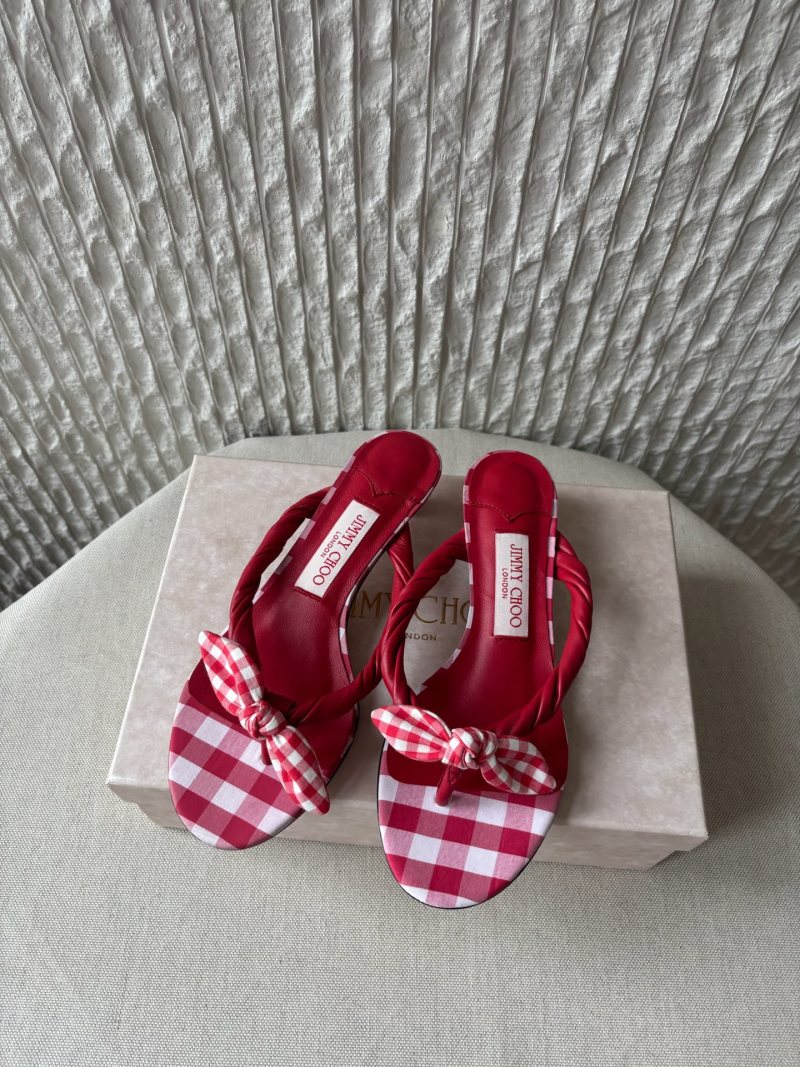 Босоножки Jimmy Choo летние красные
