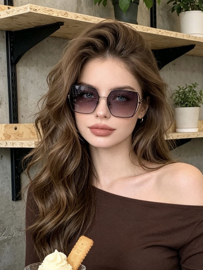 Женские солнцезащитные очки квадратной формы Gucci