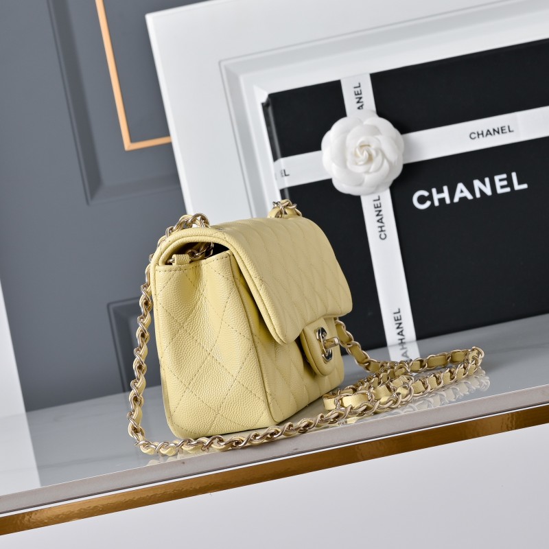 Сумка Chanel Classic Flap Mini желтая