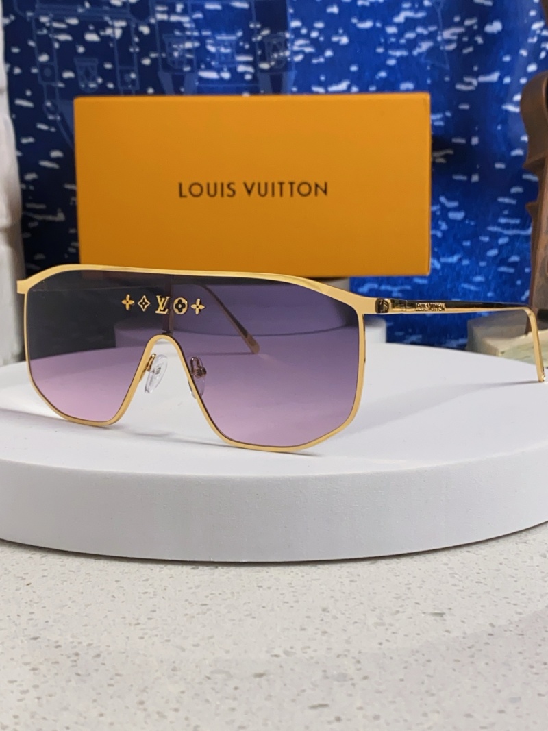Солнцезащитные очки Louis Vuitton женские прямоугольные золотые