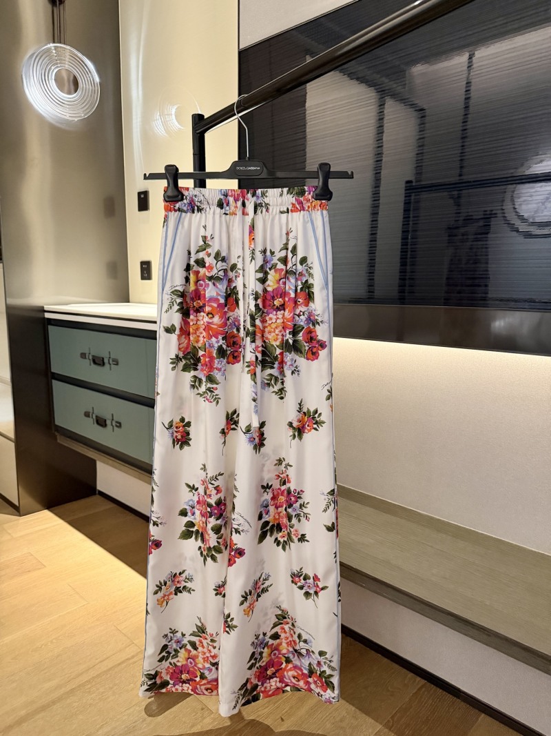 Брюки с цветочным принтом Dolce & Gabbana
