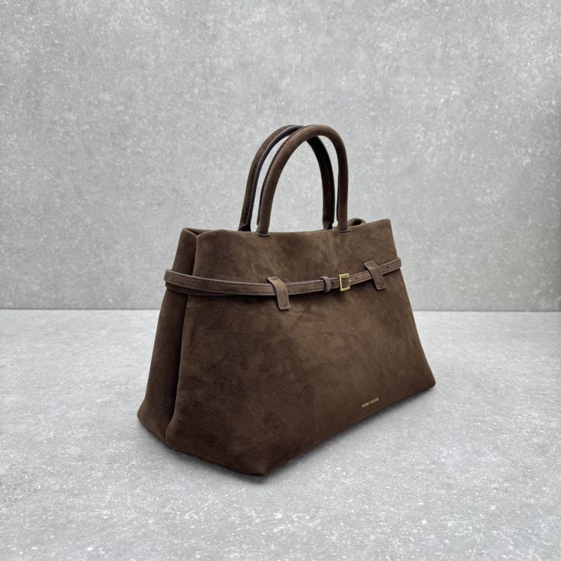 Manu Atelier Le Cambon Сумка, коричневая замша
