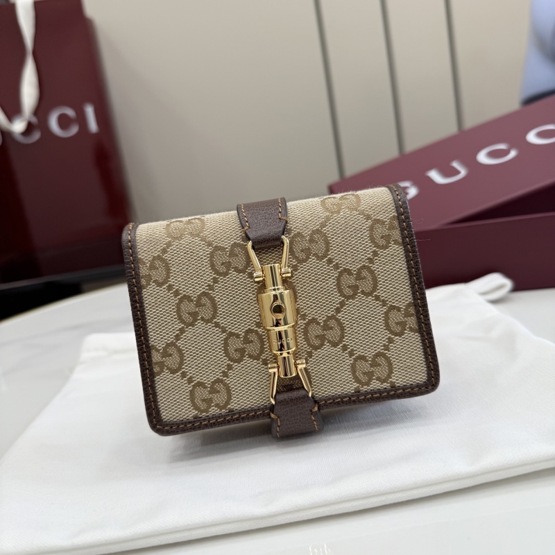 Портмоне Gucci с монограммой и замком