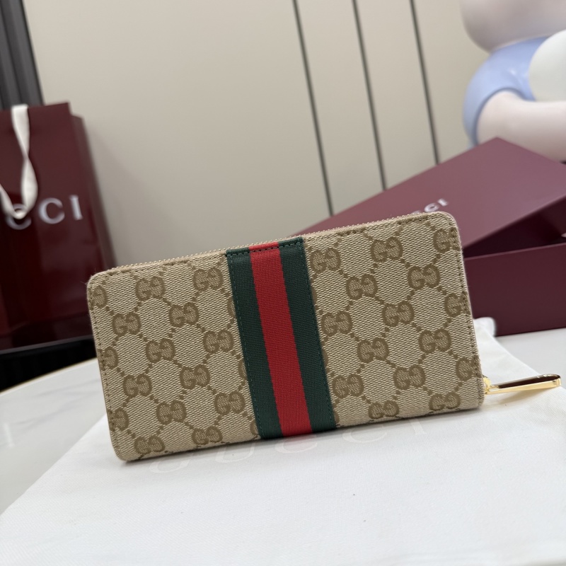 Портмоне Gucci с монограммой и полосой