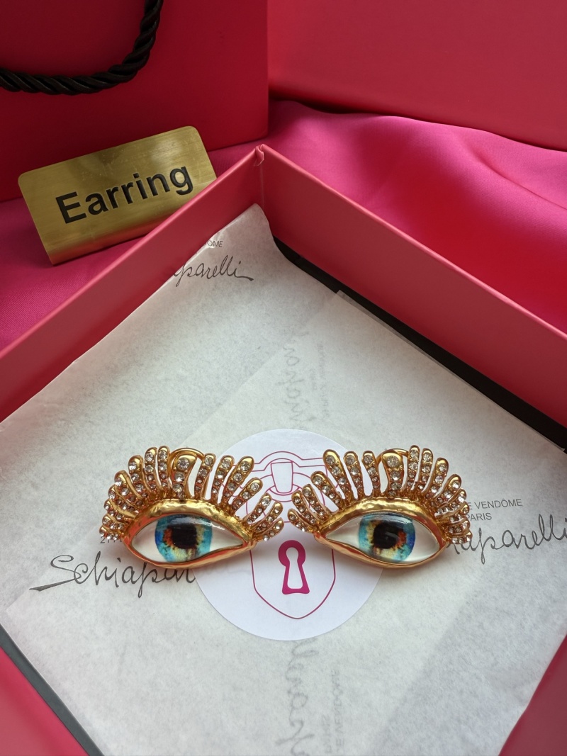 Серьги в форме глаз Schiaparelli