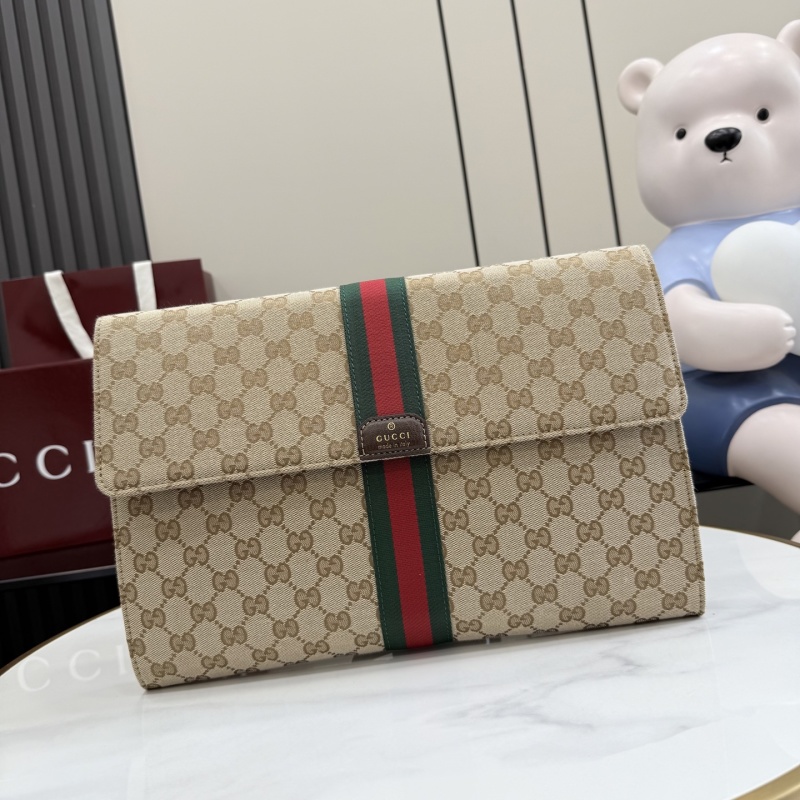 Портмоне Gucci с монограммой и полосой