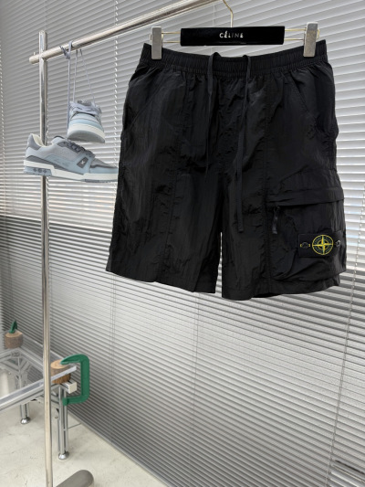 Мужские шорты Stone Island из металлического нейлона