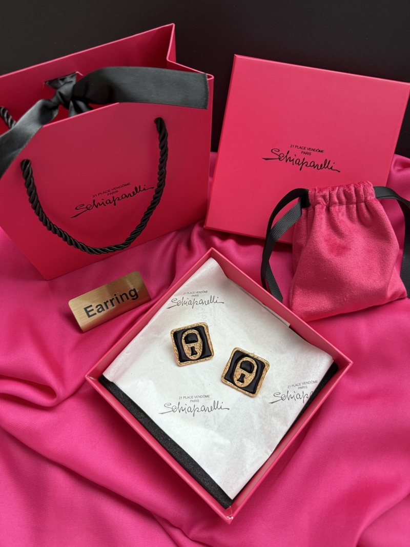 Серьги с замком Schiaparelli