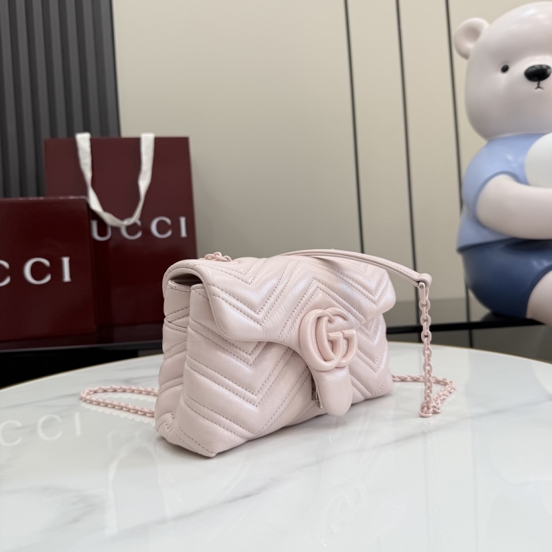 Сумка Gucci розовая с цепочкой