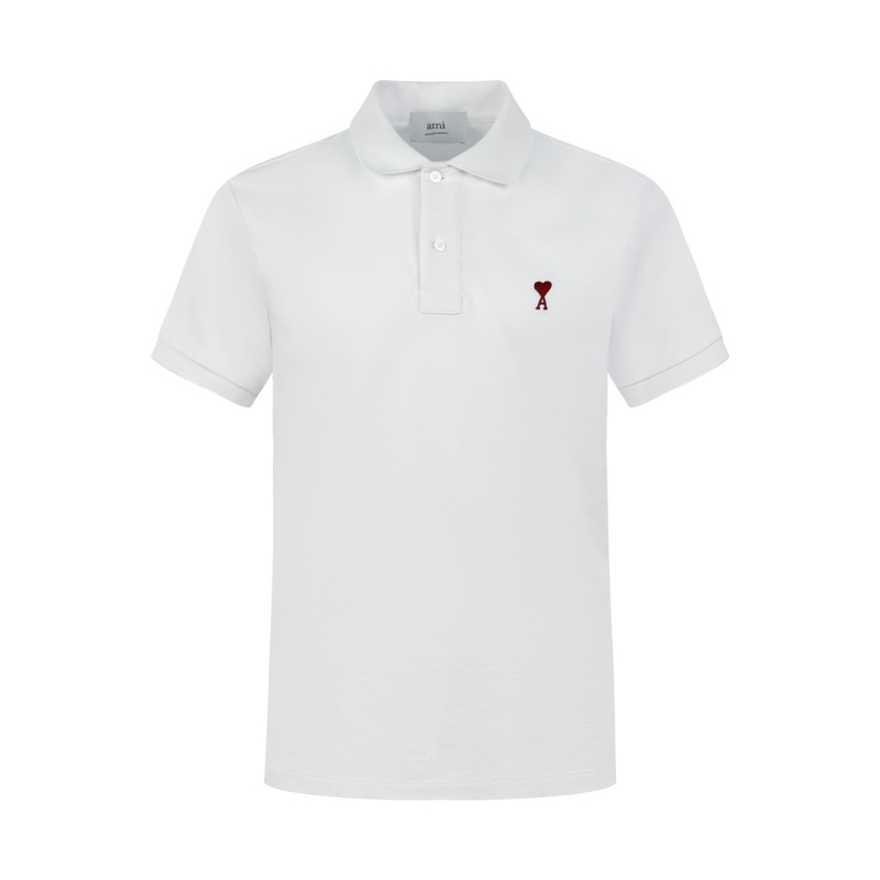 Футболка Polo Ami Paris с вышивкой сердца