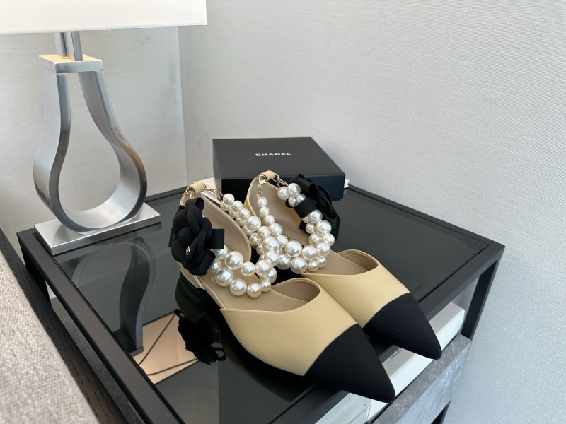 Балетки Chanel с жемчужным декором