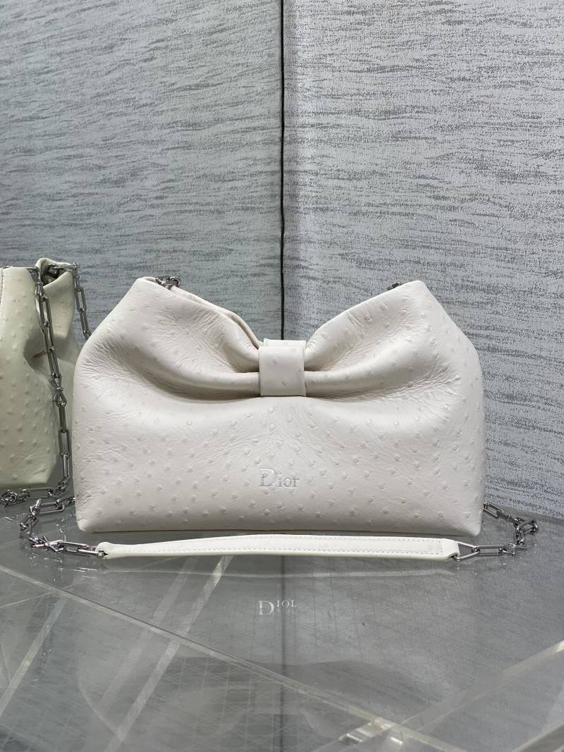 Сумка Dior с бантом и цепочкой