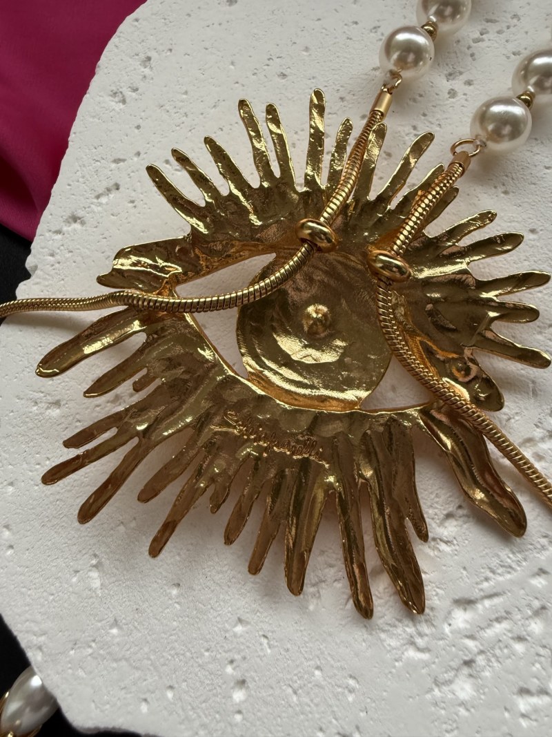 Нарядное колье с глазом и жемчугом Schiaparelli