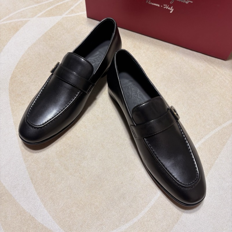Мокасины мужские черные Salvatore Ferragamo