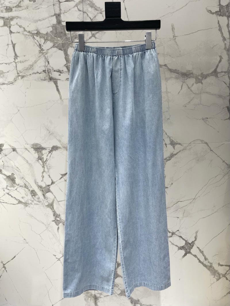 Женские широкие брюки Saint Laurent