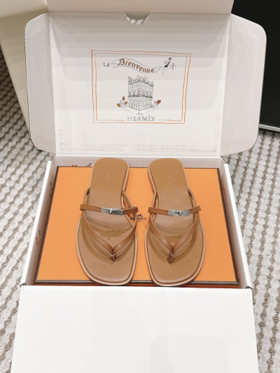 Женские шлёпанцы HERMES Oran