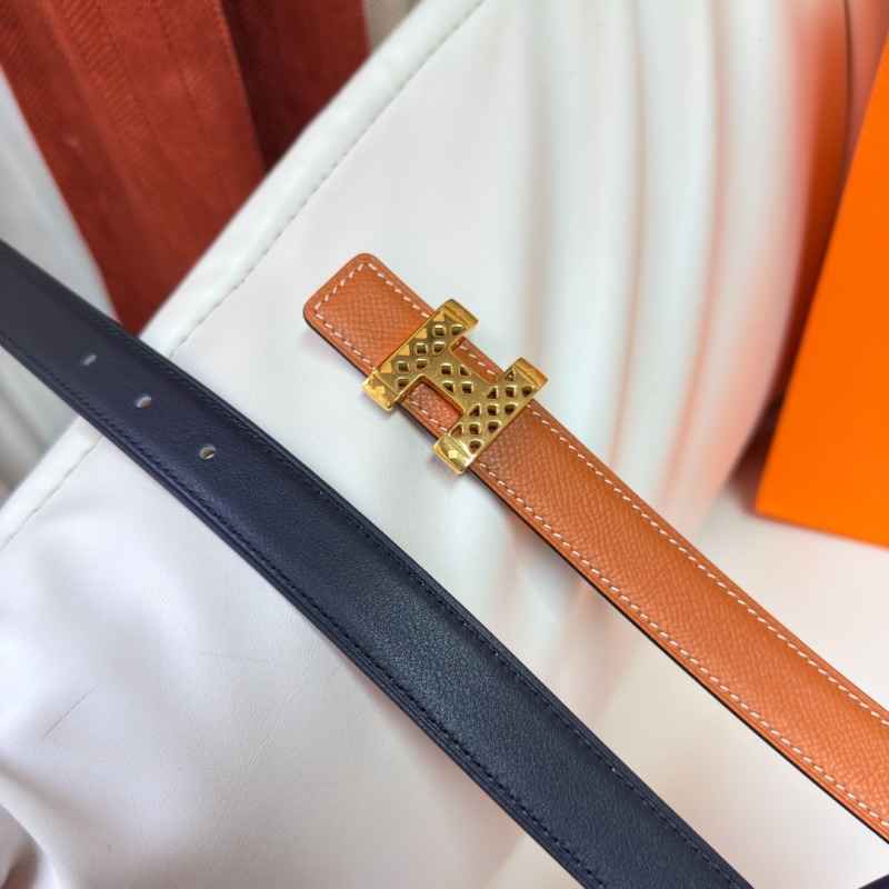 Кожаный ремень Hermes женский, ширина 24 мм Hermès
