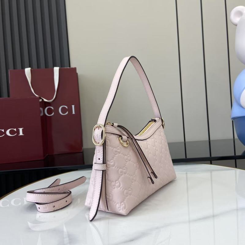 Сумка Gucci розовая с принтом
