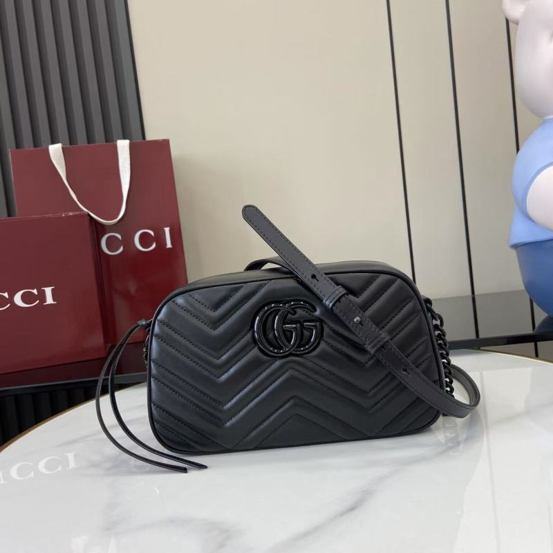 Черная сумка-бумажник Gucci с логотипом GG