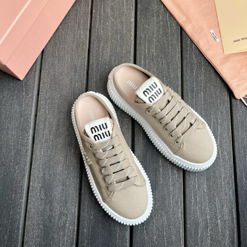 Кеды Miu Miu с высокой подошвой