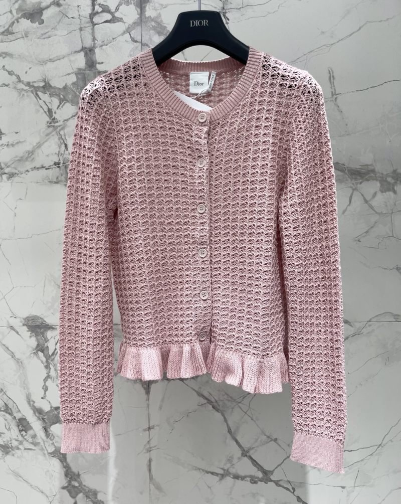 Кардиган женский Dior розовый вязаный