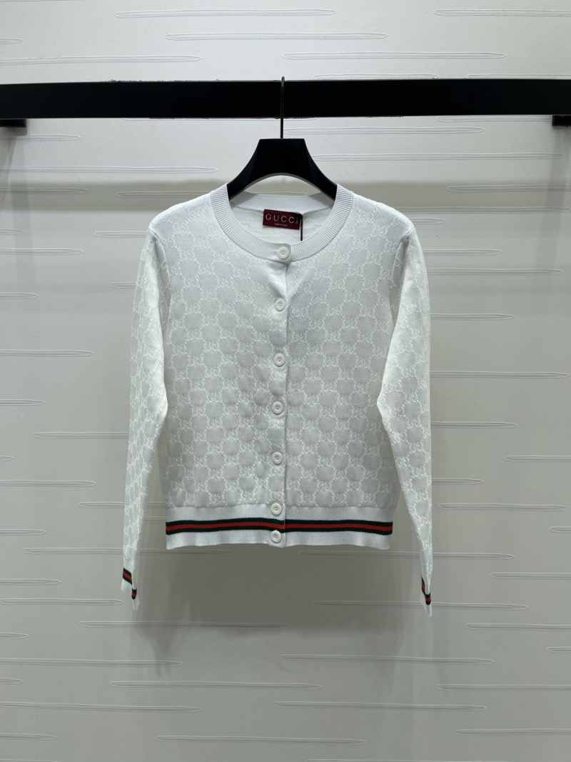 Кардиган женский вязаный с узором и пуговицами Gucci
